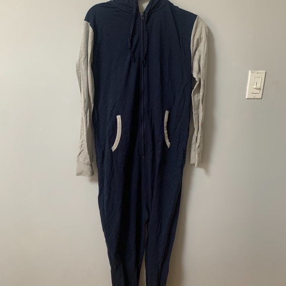 Super Cute and Comfy Blue and Grey Onesie! - Picture 1 of 3